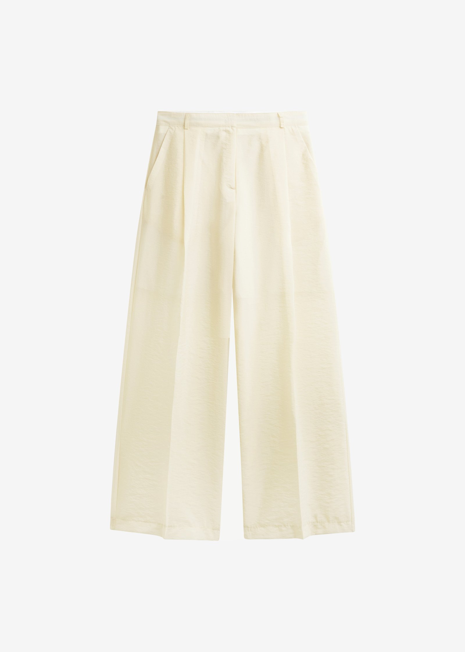 Alvito Sheer Organza Pants - Pale Yellow - Image 7