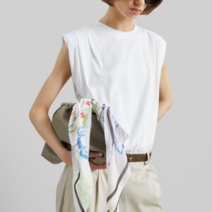 Alvor Padded Balloon Top - White