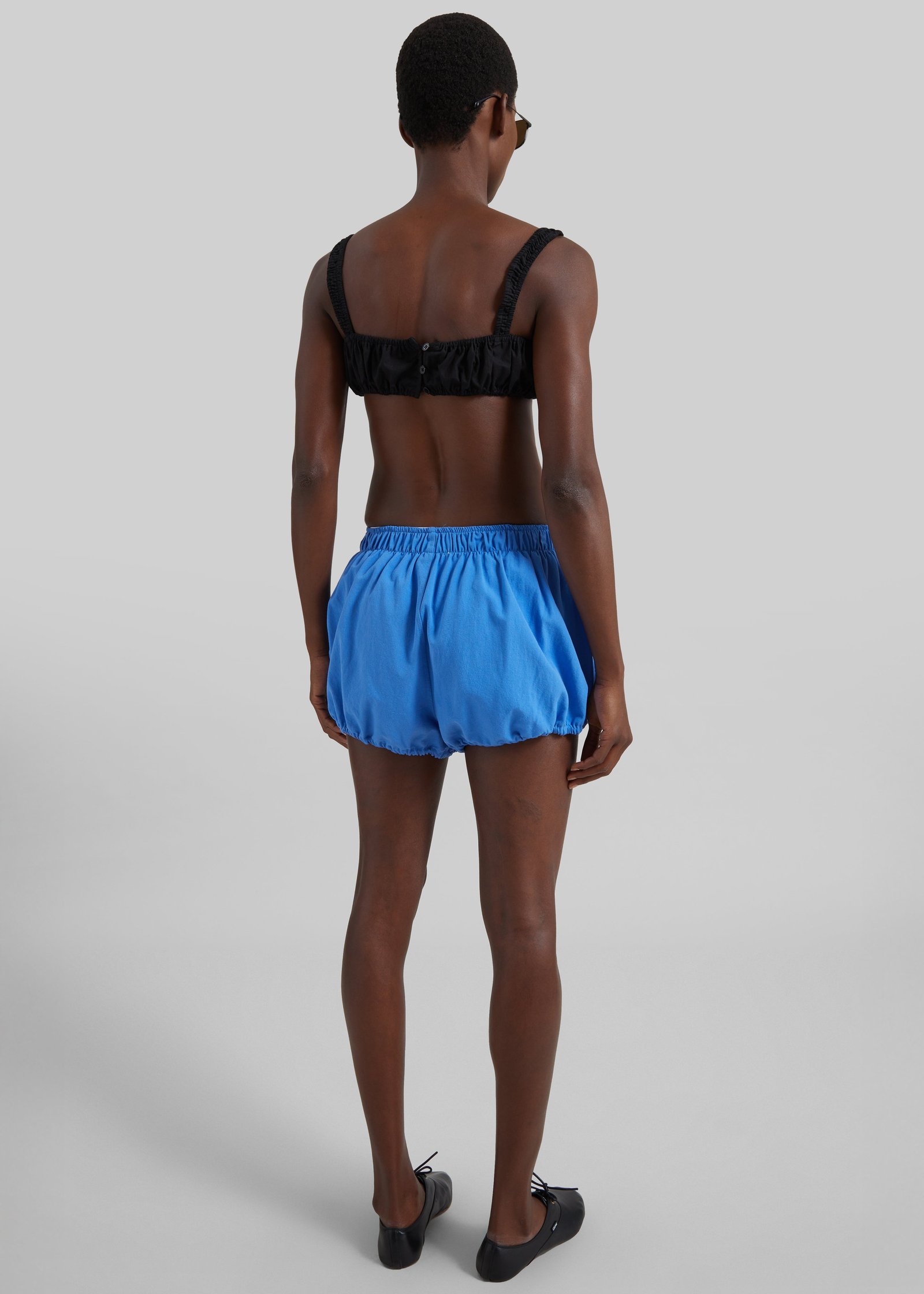 Ameglia Bubble Hem Mini Shorts - Blue - Image 6
