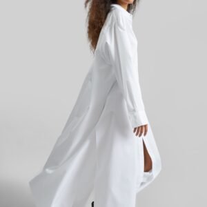 Avery Shirt Dress - White