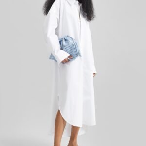 Bloom Organic Cotton Shirt Dress - White