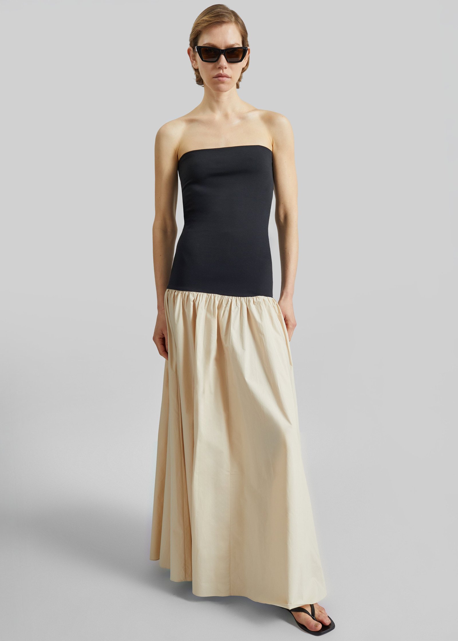 By Malene Birger Marc Cotton Maxi Dress - Oyster Gray - Image 4