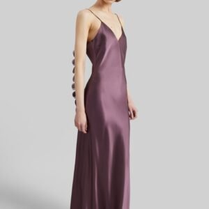 By Malene Birger Pascale Silk Maxi Dress - Aubergine