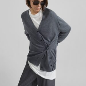 Calvane Two-Way Cardigan - Grey