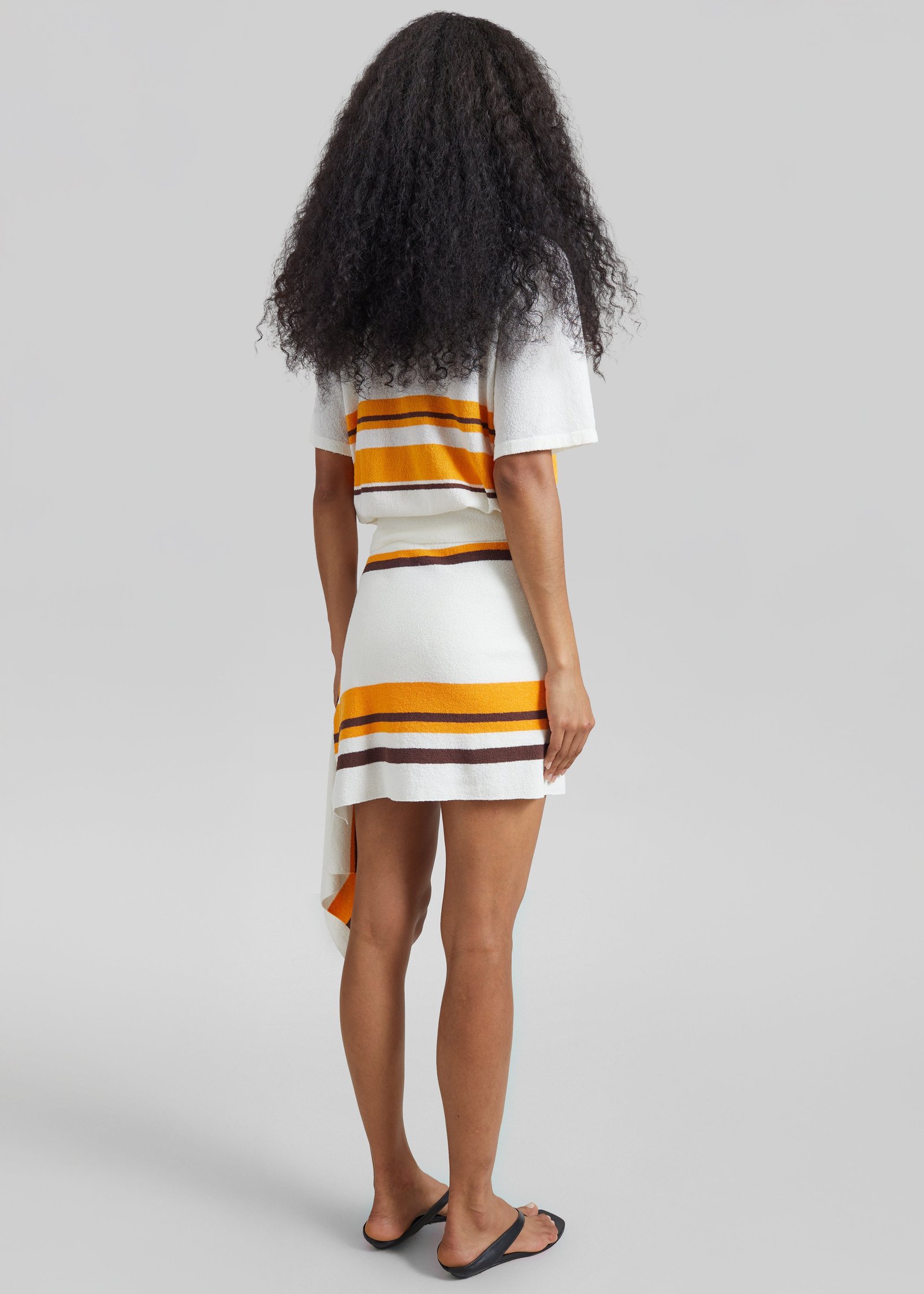 Christopher Esber Stripe Knit Clean Polo - Solaris Stripe - Image 8