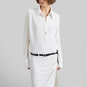 Coperni Draped Boxy Suspended Dress - White