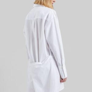 Corella Adjustable Back Shirt Dress - White