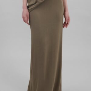 Ella Maxi Skirt - Khaki Brown