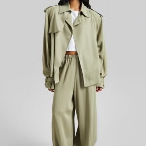 Elva Fluid Short Trench - Sage