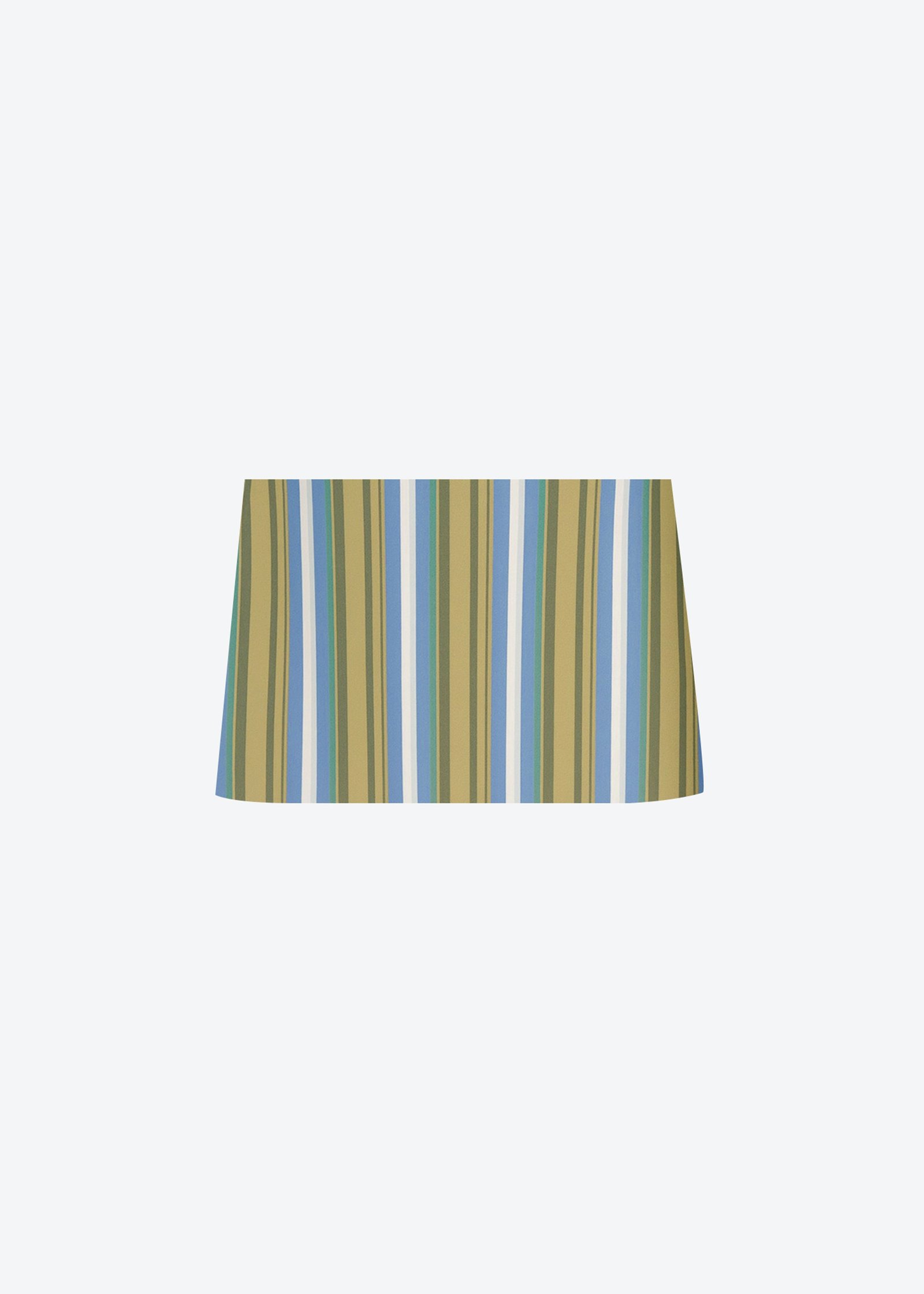 Hera Mini Skirt - Green Multi Stripe - Image 9