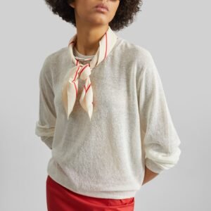 Ivrea Sheer Knit Top - Ivory
