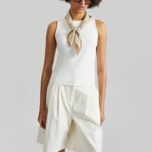 Kinna Knit Sleeveless Top - Ivory