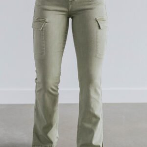 Kayley Risen Cargo Jeans - Sage