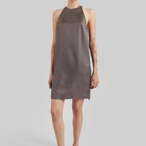 Loulou de Saison Bruna Cape Dress - Dark Brown