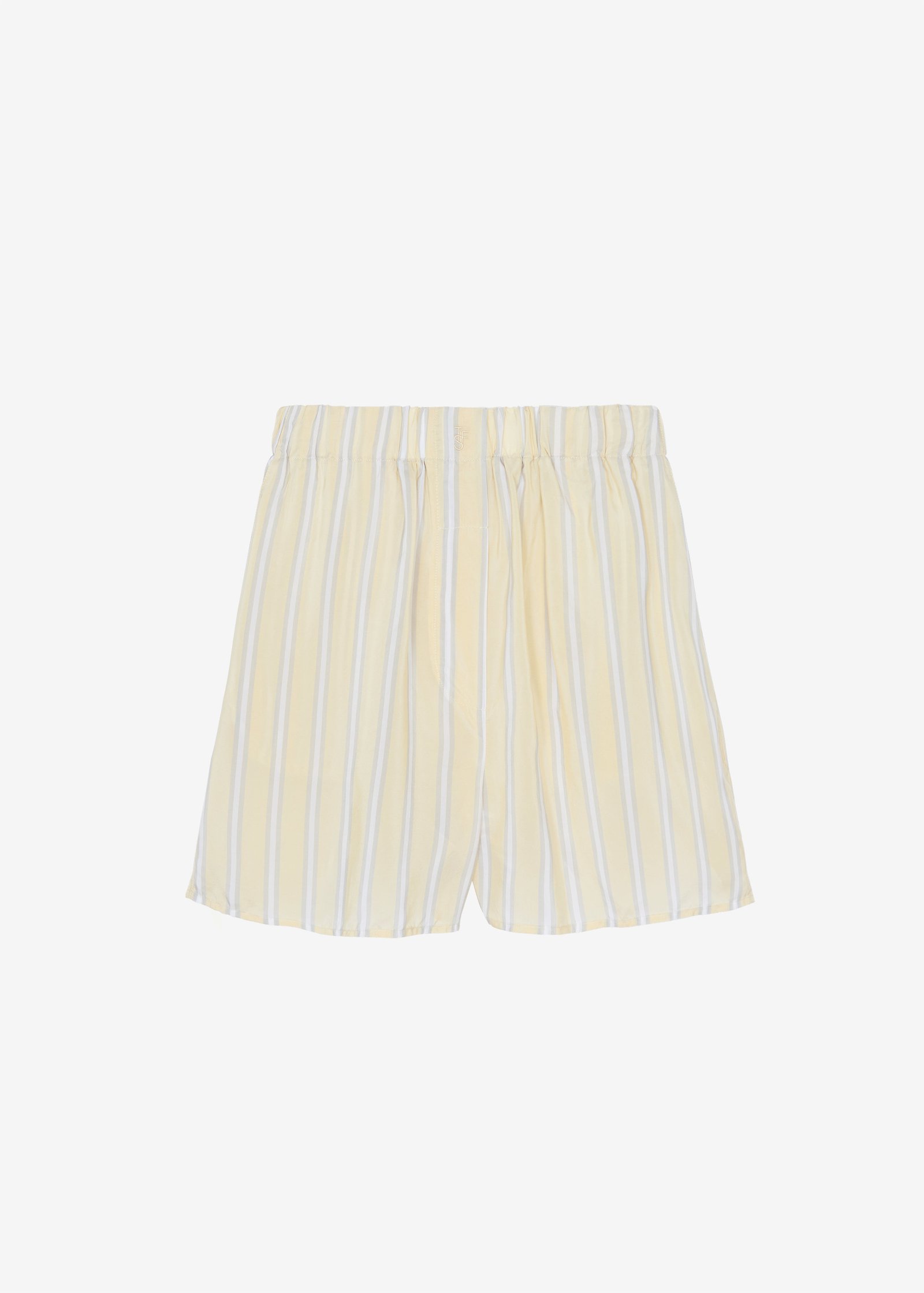 Lui Fluid Boxer Shorts - Yellow/White Stripe - Image 6