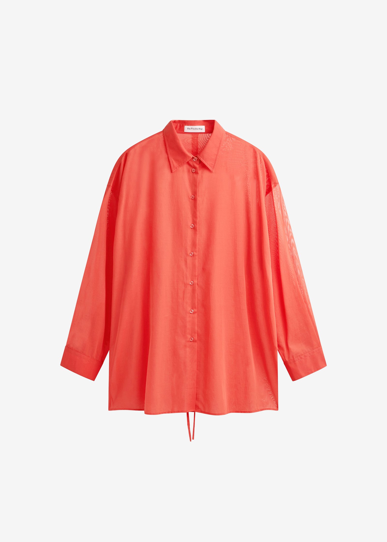 Melia Open-Back Shirt - Red - Image 8