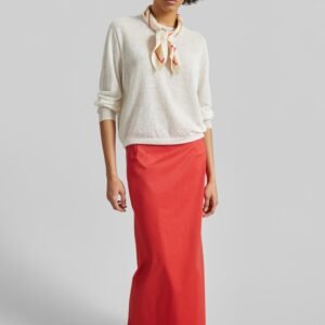 Nisa Midi Skirt - Red