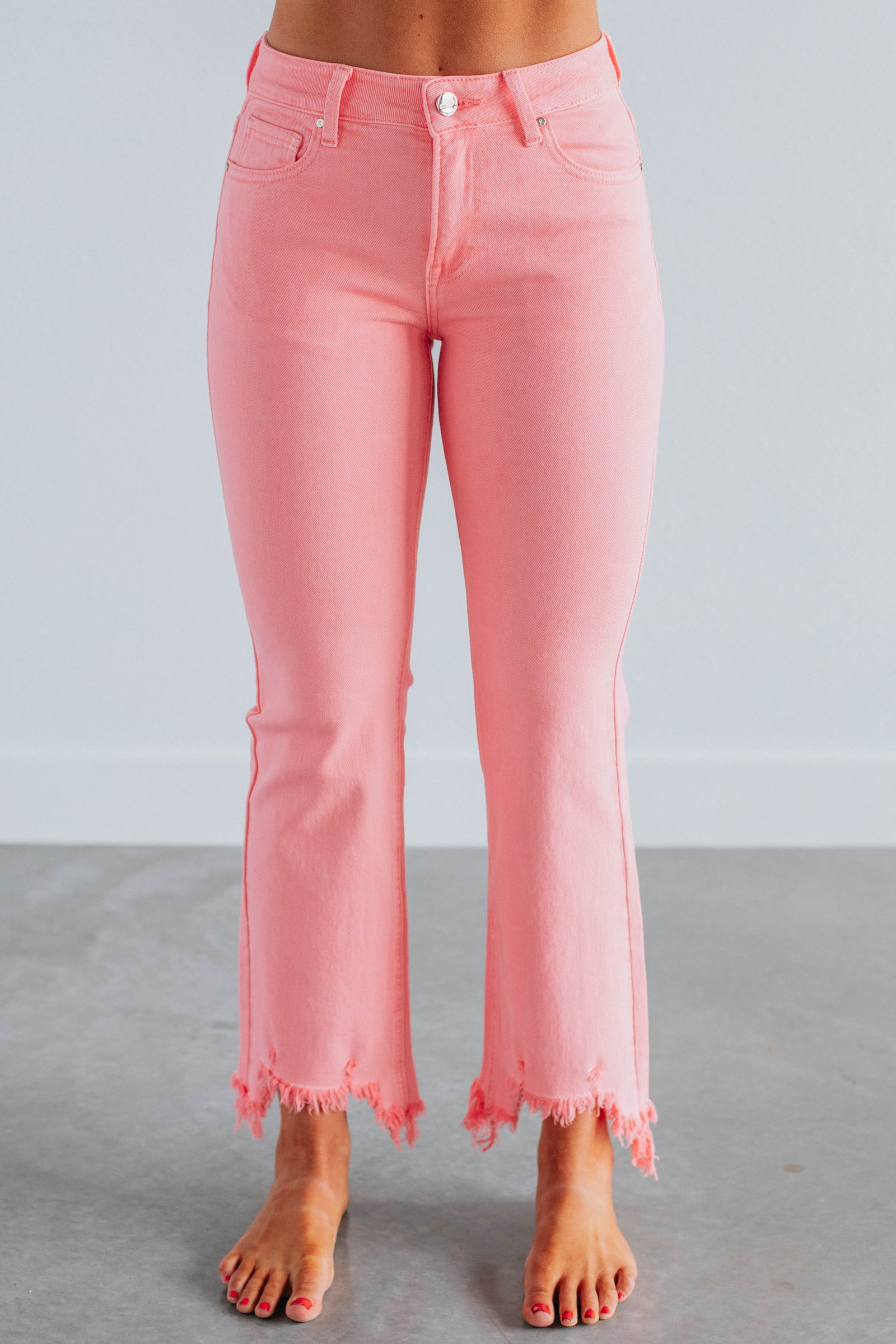 Neona Risen Jeans - Flamingo - Image 3