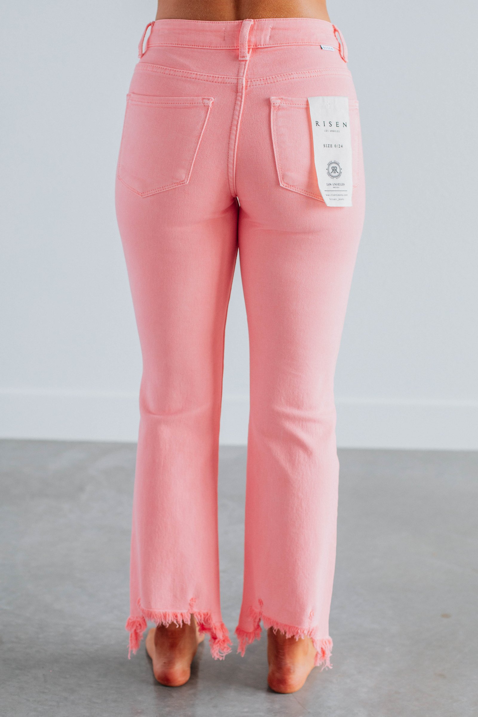 Neona Risen Jeans - Flamingo - Image 4