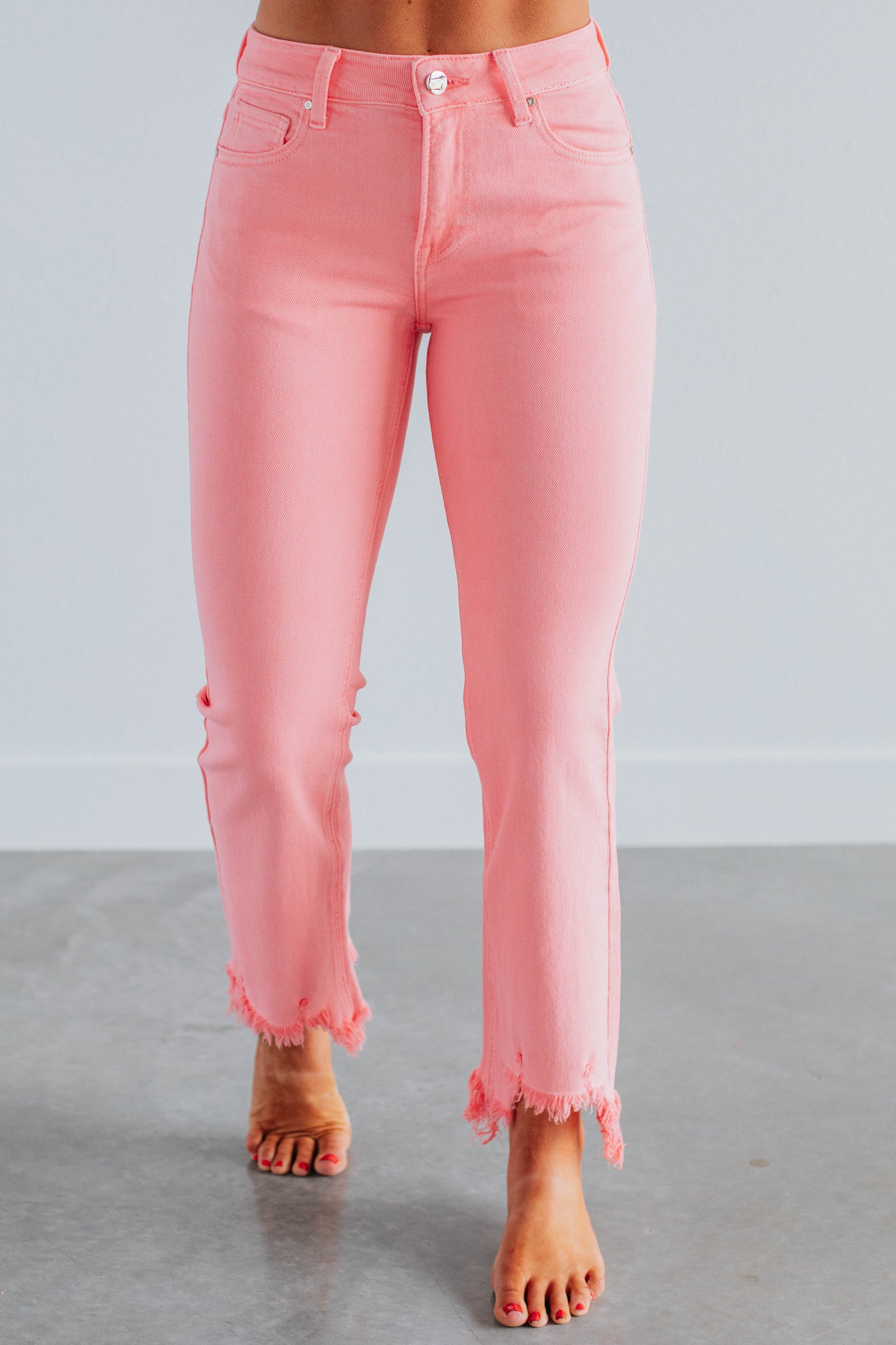 Neona Risen Jeans - Flamingo - Image 6