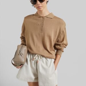 Pierno Cotton Shorts - Beige