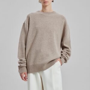 Quinton Crew Neck Sweater - Beige Melange