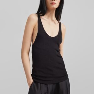 Rivo Knit Tank Top - Black
