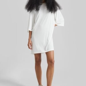 Sian Oversized T-Shirt Dress - White