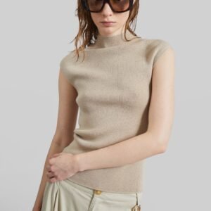 Troyes Knit Top - Beige
