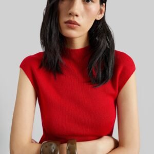 Troyes Knit Top - Red