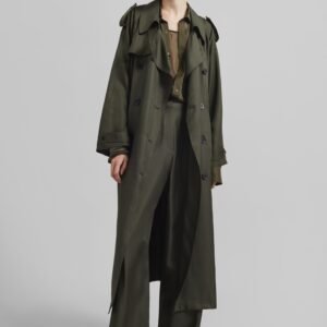 Veyron Silk Trench - Khaki